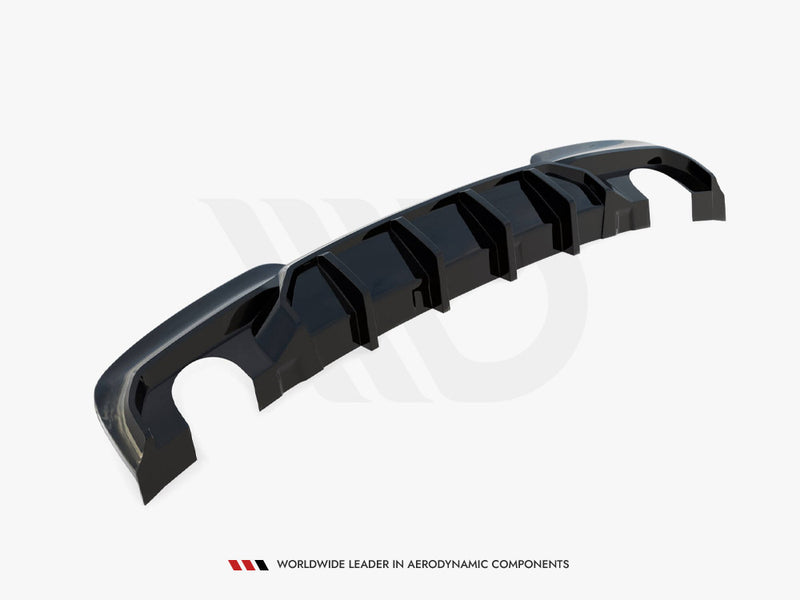 Maxton Design Rear Valance V.2 BMW 5 M-Pack F10 / F11 (Version with two single exhausts)