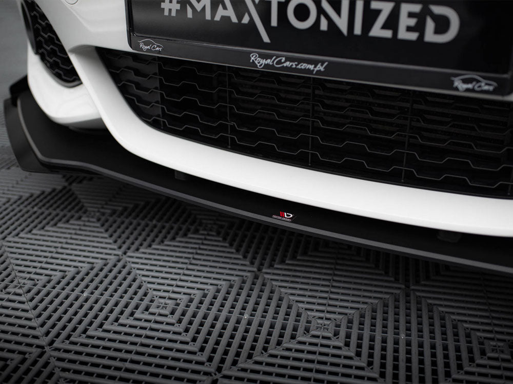 Maxton Design Street PRO Front Splitter V.3 + Flaps BMW 1 F20 M-Pack Facelift / M140i