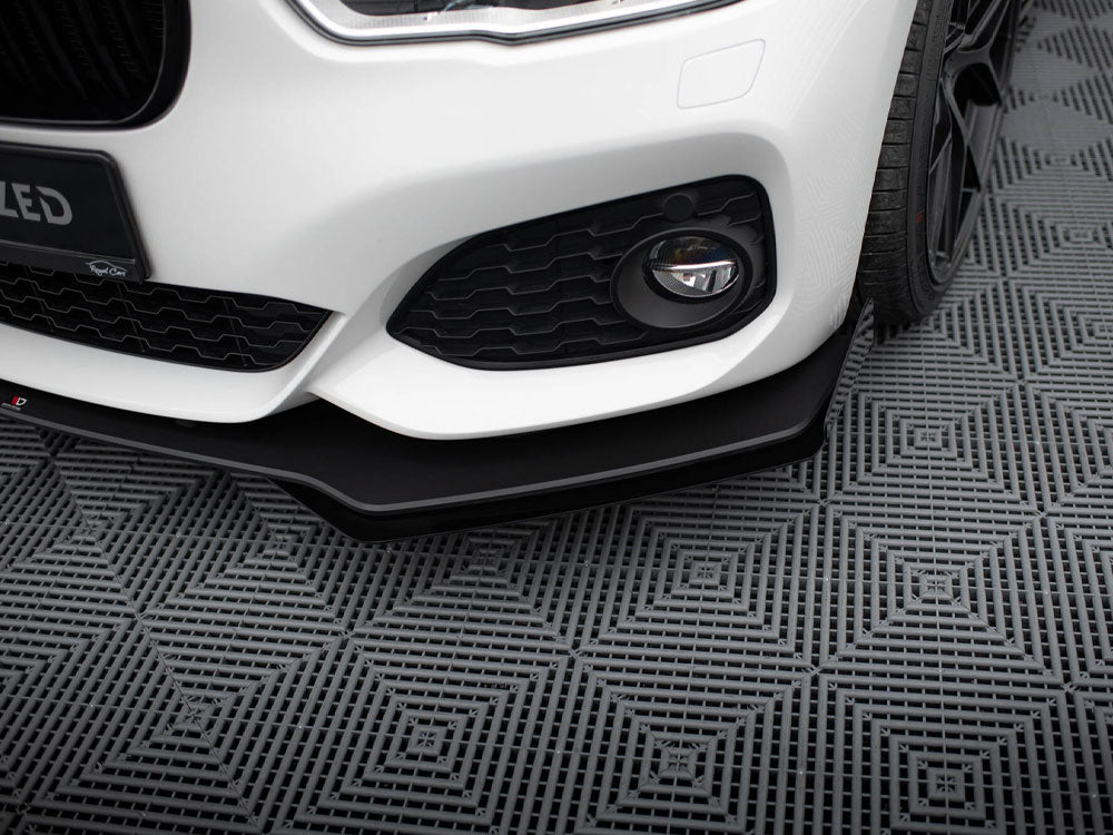 Maxton Design Street PRO Front Splitter V.3 + Flaps BMW 1 F20 M-Pack Facelift / M140i