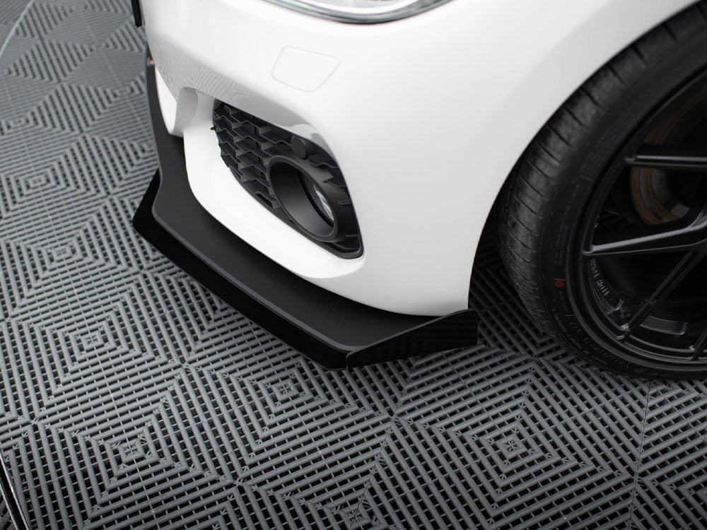 Maxton Design Street PRO Front Splitter V.3 + Flaps BMW 1 F20 M-Pack Facelift / M140i