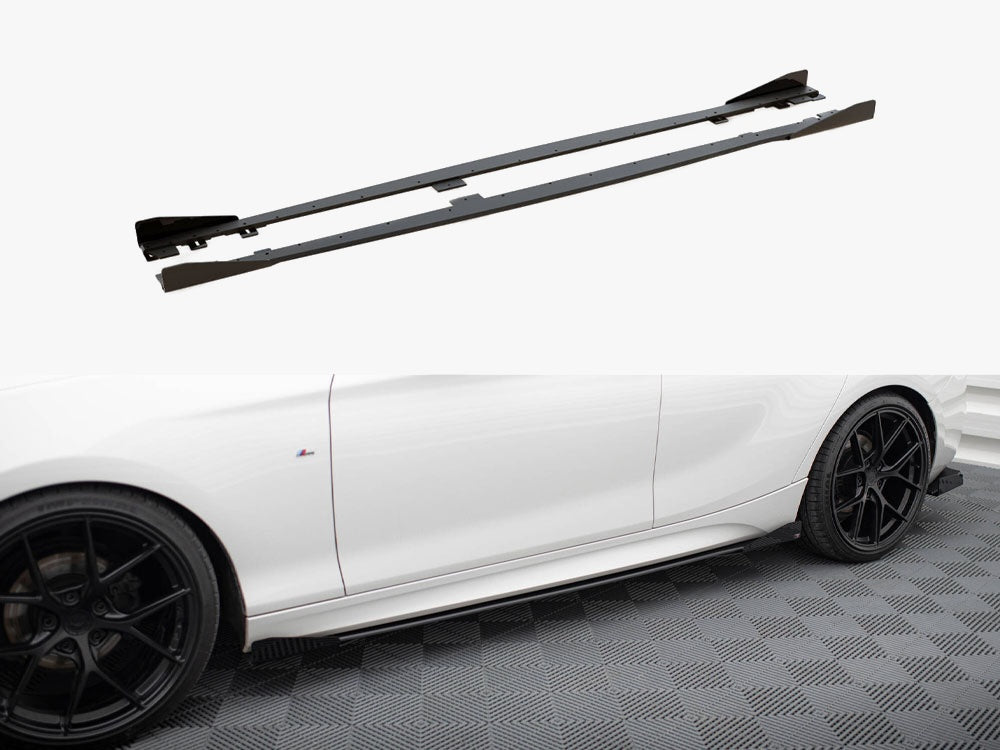 Maxton Design Street PRO Side Skirts Diffusers V.2 + Flaps BMW 1 F20 M135i / M140i / M-Pack