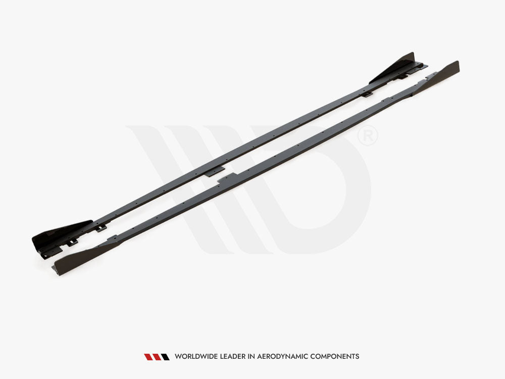 Maxton Design Street PRO Side Skirts Diffusers V.2 + Flaps BMW 1 F20 M135i / M140i / M-Pack