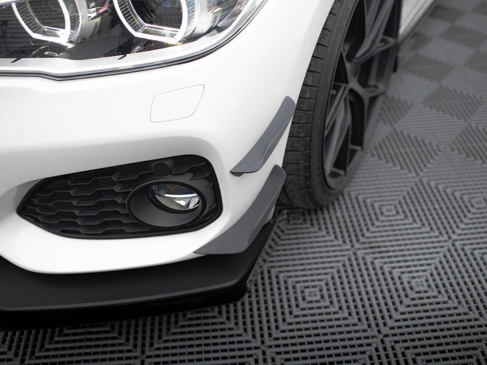 Maxton Design Front Bumper Wings (Canards) BMW 1 M-Pack / M140i F20 Facelift