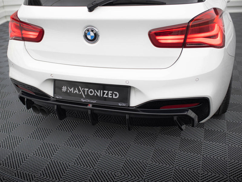 Maxton Design Rear Valance V.3 BMW 1 M-Pack F20 Facelift (Single side dual exhaust version)