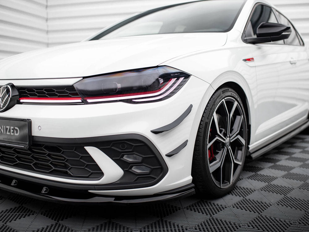 Maxton Design Front Bumper Wings (Canards) Volkswagen Polo GTI Mk6 Facelift