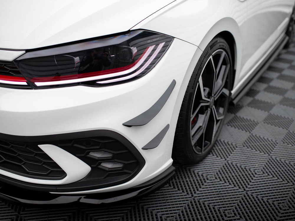 Maxton Design Front Bumper Wings (Canards) Volkswagen Polo GTI Mk6 Facelift