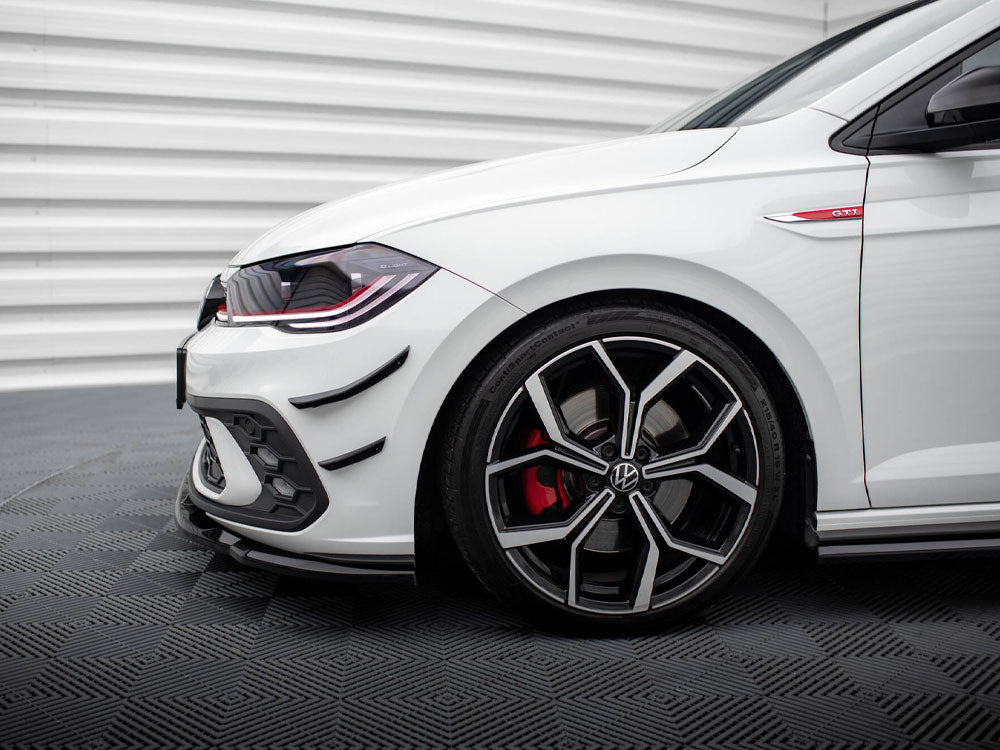 Maxton Design Front Bumper Wings (Canards) Volkswagen Polo GTI Mk6 Facelift