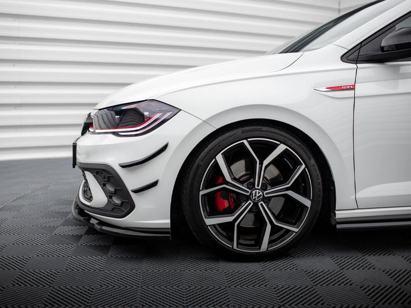 Maxton Design Front Bumper Wings (Canards) Volkswagen Polo GTI Mk6 Facelift