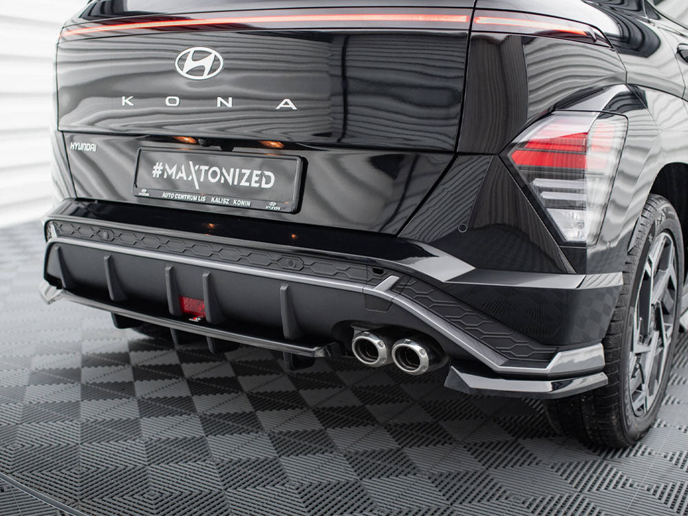 Maxton Design Central Rear Splitter (Vertical Bars) Hyundai Kona N-Line Mk2