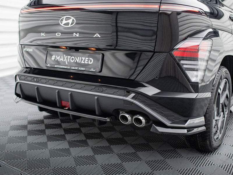 Maxton Design Central Rear Splitter (Vertical Bars) Hyundai Kona N-Line Mk2