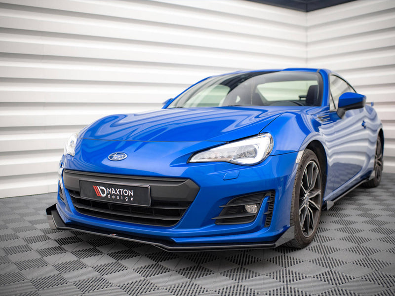 Maxton Design Street PRO Front Splitter V.1 + Flaps Subaru BRZ Mk1 Facelift