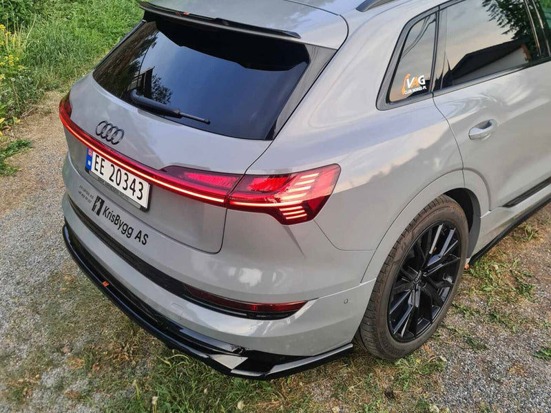 Maxton Design Central Rear Splitter (Vertical Bars) Audi e-Tron S-Line