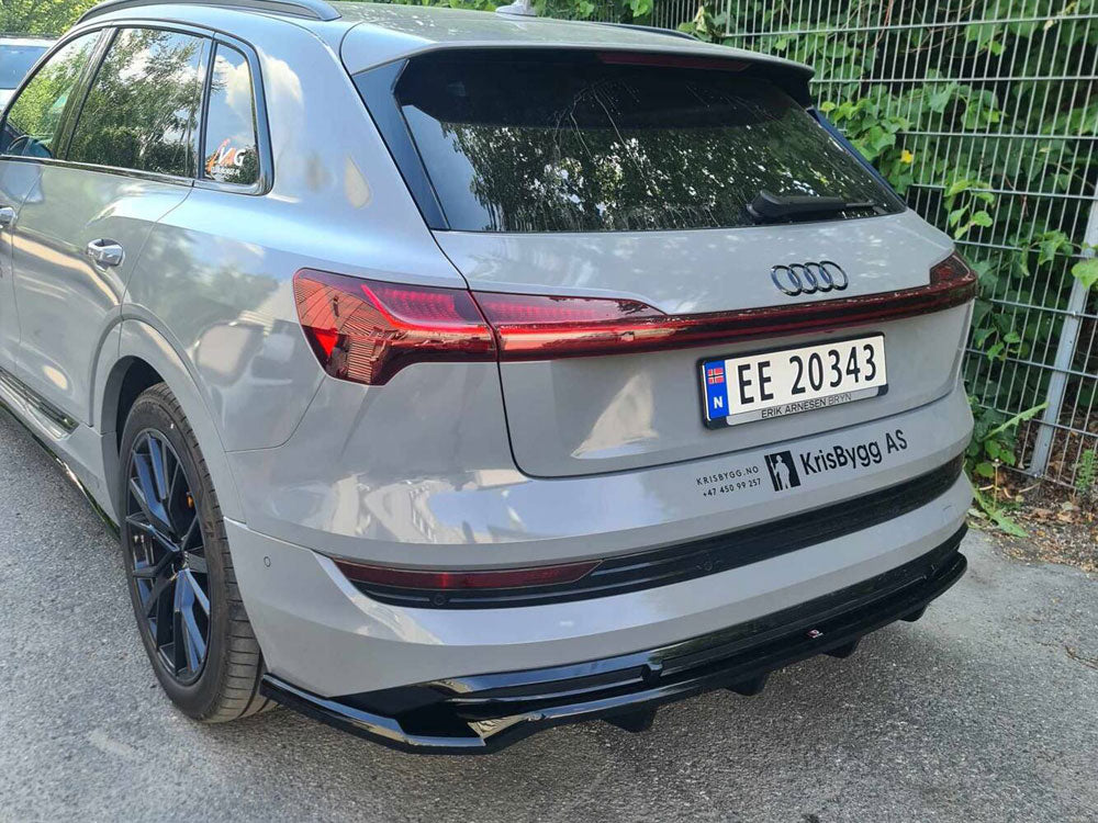 Maxton Design Central Rear Splitter (Vertical Bars) Audi e-Tron S-Line