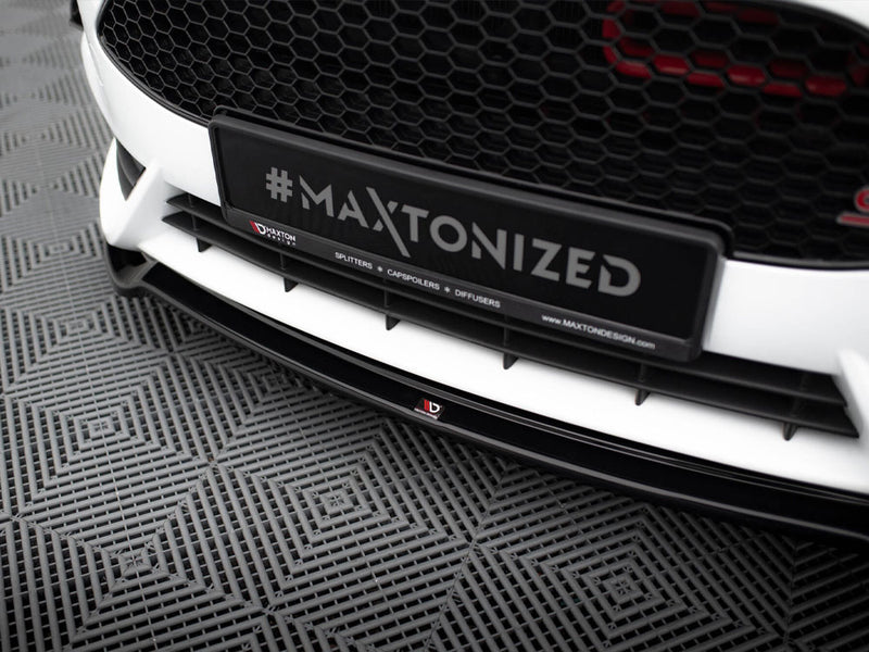 Maxton Design Front Splitter V.3 Fiesta Mk7 ST Facelift