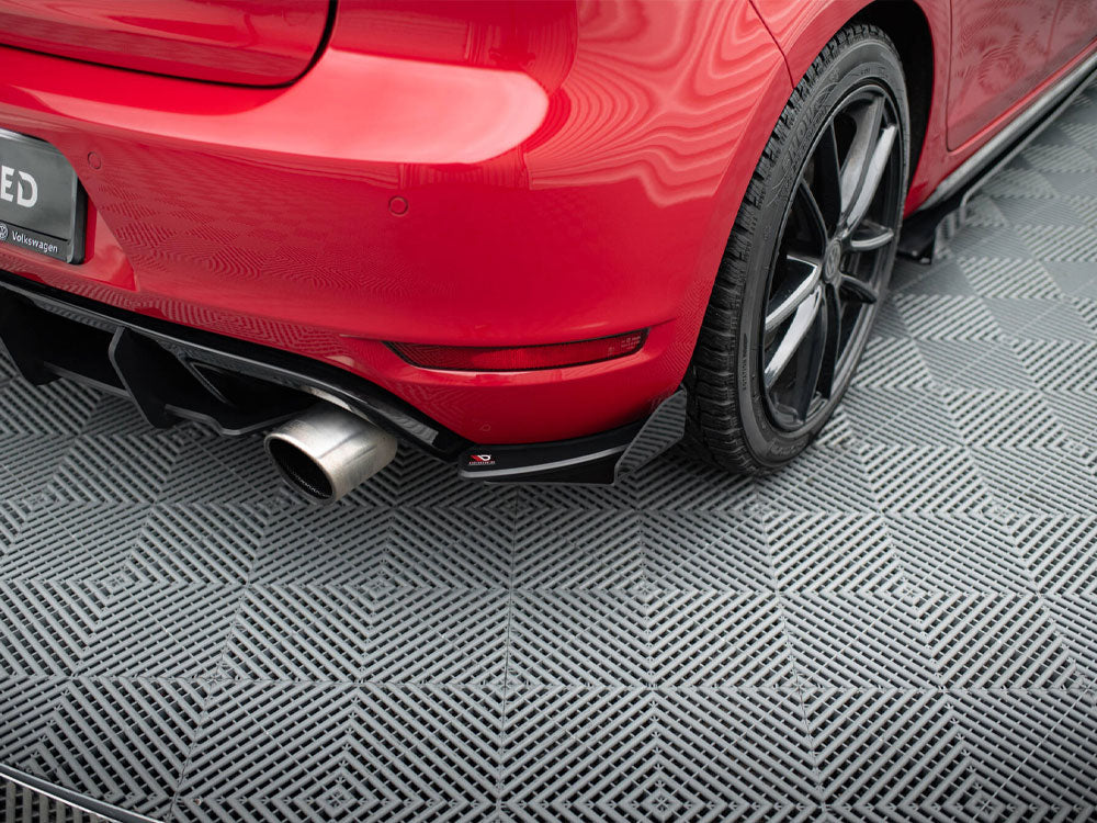 Maxton Design Street PRO Rear Side Splitters + Flaps VW Golf GTI Mk6