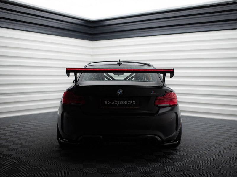 Maxton Design Carbon Spoiler With External Brackets Uprights + LED BMW M2 F87