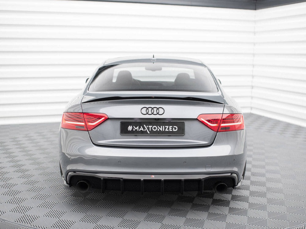 Maxton Design Rear Valance Audi S5 / A5 S-Line 8T Facelift (Version with single exhausts on both sides)