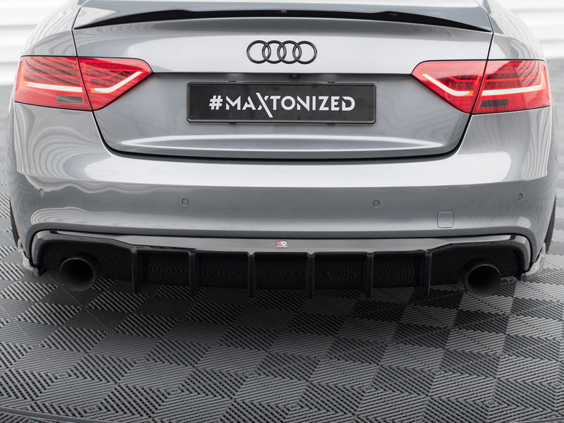 Maxton Design Rear Valance Audi S5 / A5 S-Line 8T Facelift (Version with single exhausts on both sides)