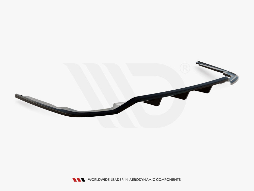 Maxton Design Central Rear Splitter (Vertical Bars) Audi A8 S-Line D5