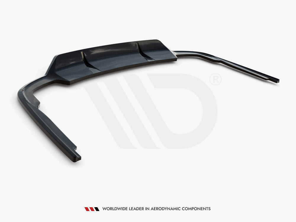 Maxton Design Central Rear Splitter (Vertical Bars) Audi A8 S-Line D5