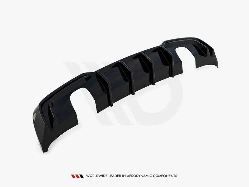 Maxton Design Rear Valance Audi A3 S-Line Sportback 8V Facelift (Version with single exhausts on both sides)