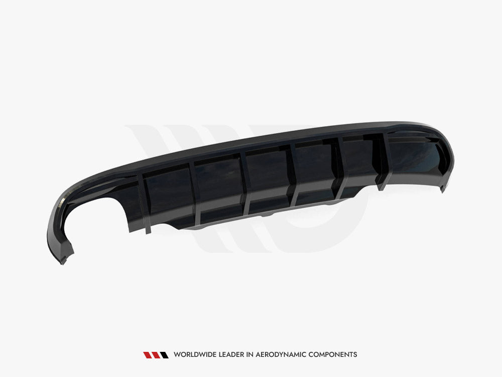Maxton Design Rear Valance Audi S5 / A5 S-Line Coupe / Cabrio 8T (Single side dual exhaust version)