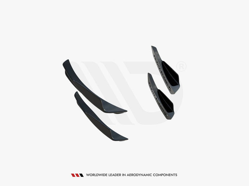 Maxton Design Front Bumper Wings (Canards) Ford Fiesta ST Mk7 Facelift