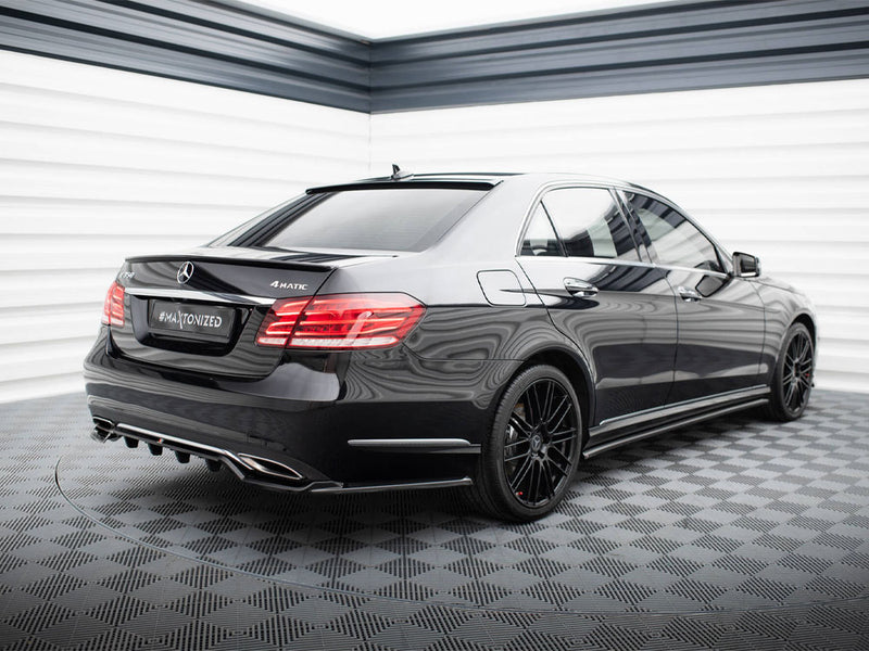 Maxton Design Rear Splitter (Vertical Bars) Mercedes-Benz E W212 Facelift