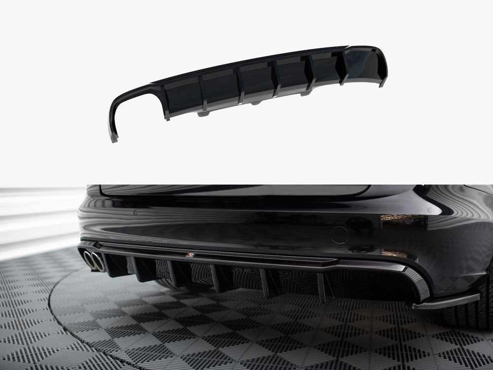 Maxton Design Rear Valance Audi A6 Sedan / Avant C7 (Single side dual exhaust version)
