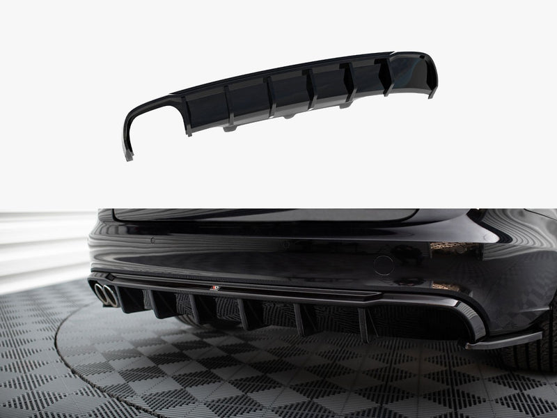 Maxton Design Rear Valance Audi A6 Sedan / Avant C7 (Single side dual exhaust version)