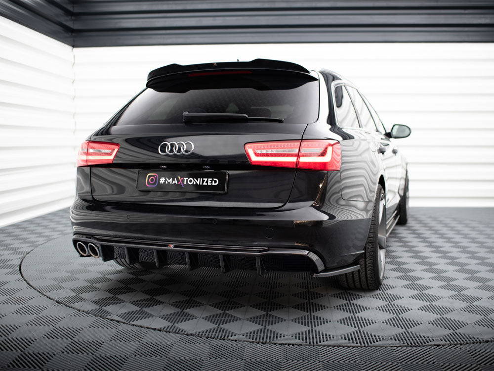 Maxton Design Rear Valance Audi A6 Sedan / Avant C7 (Single side dual exhaust version)