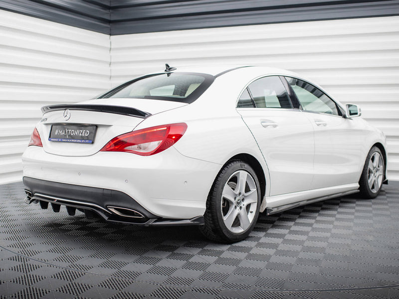 Maxton Design Rear Splitter (Vertical Bars) Mercedes-Benz CLA C117 Facelift