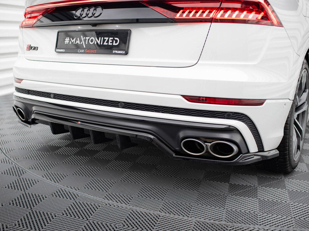 Maxton Design Central Rear Splitter (Vertical Bars) V.2 Audi SQ8 Mk1