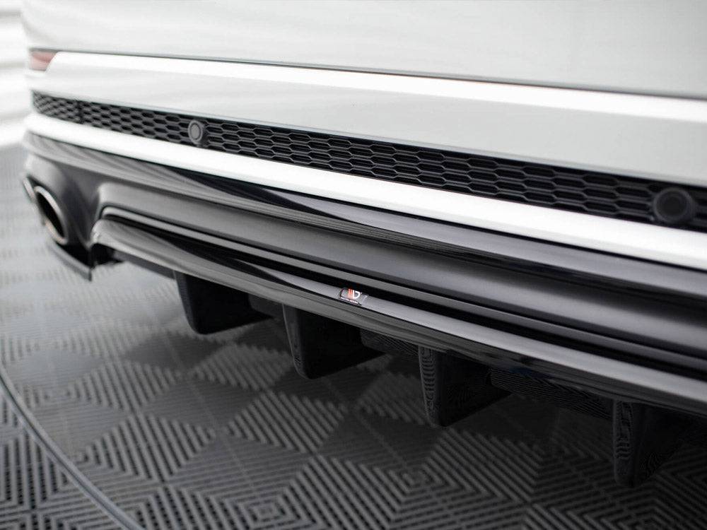 Maxton Design Central Rear Splitter (Vertical Bars) V.2 Audi SQ8 Mk1