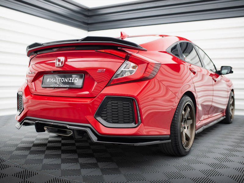 Maxton Design Central Rear Splitter (Vertical Bars) Honda Civic SI Mk10