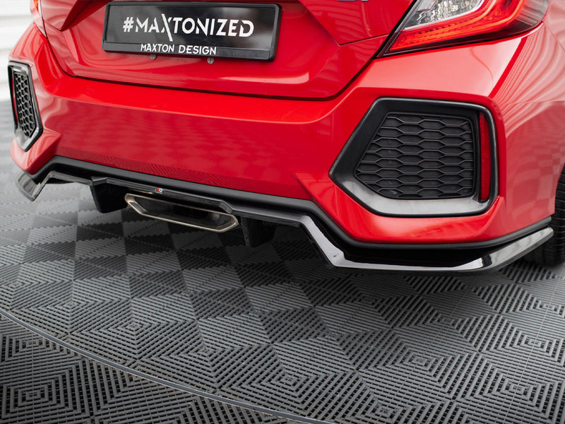 Maxton Design Central Rear Splitter (Vertical Bars) Honda Civic SI Mk10