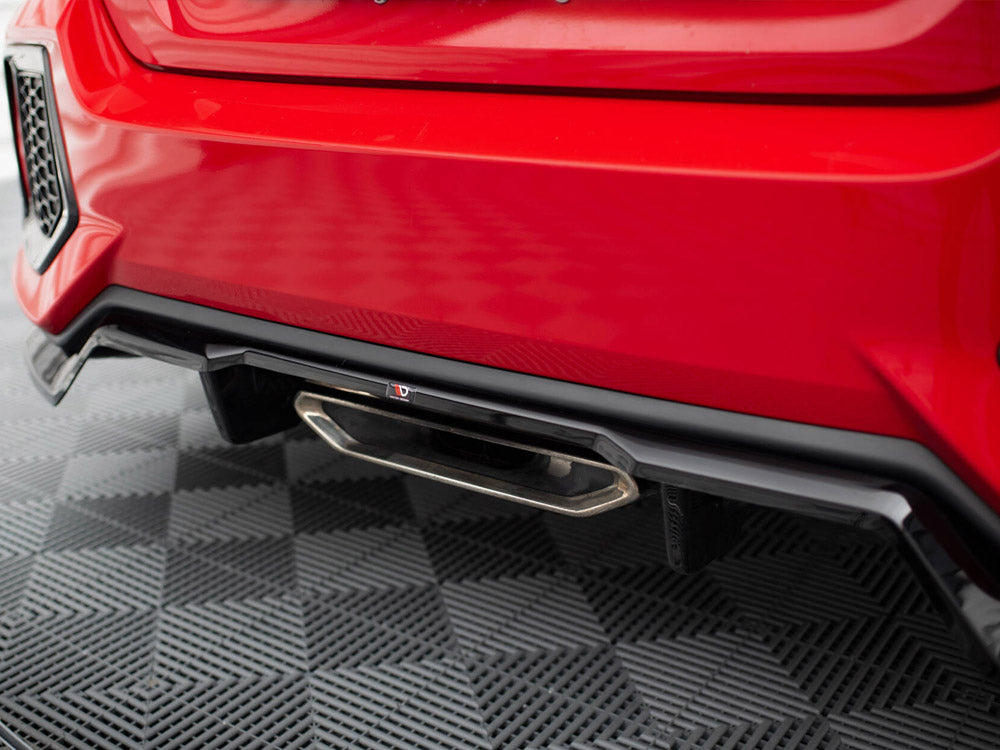 Maxton Design Central Rear Splitter (Vertical Bars) Honda Civic SI Mk10