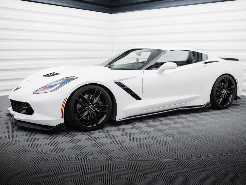 Maxton Design Side Skirts Diffusers V.2 Chevrolet Corvette C7
