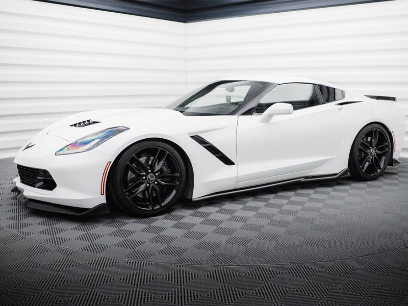 Maxton Design Side Skirts Diffusers V.2 Chevrolet Corvette C7
