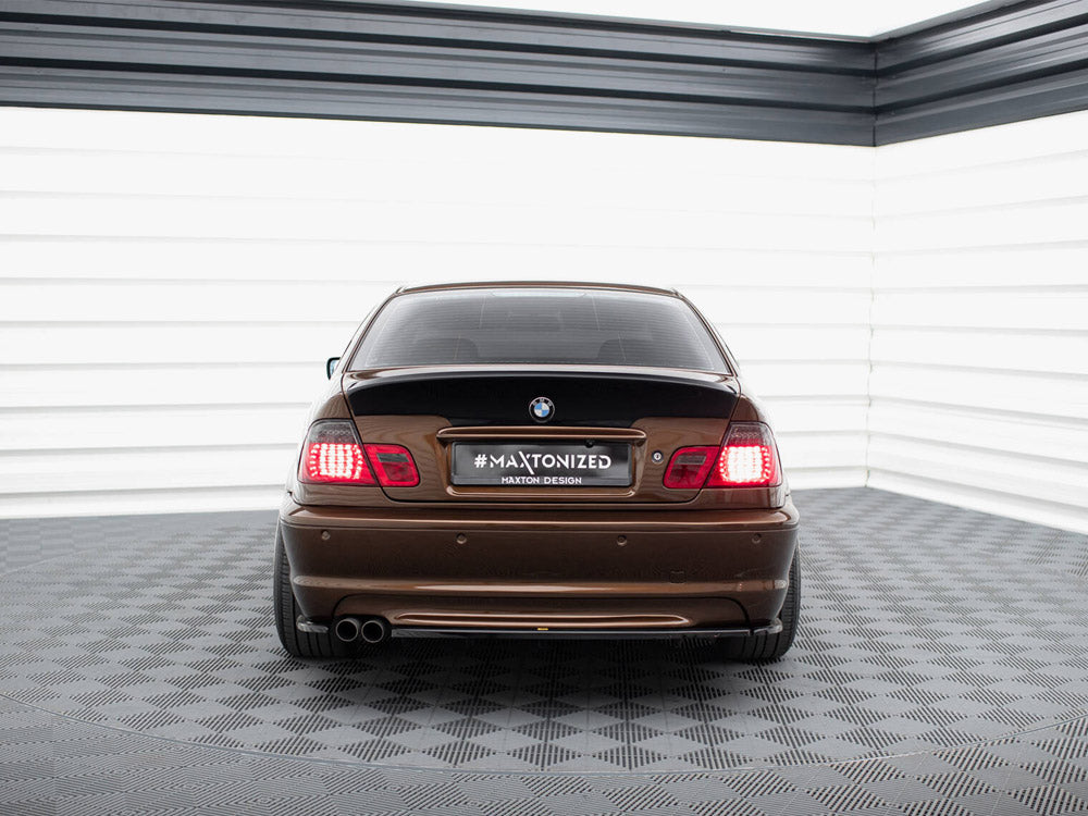 Maxton Design Central Rear Splitter (Vertical Bars) BMW 3 E46 Coupe M-Pack