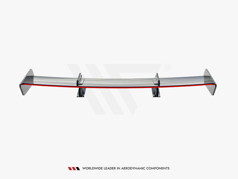 Maxton Design Carbon Spoiler With Upper Swan Mounting + LED Audi A5 Coupe 8T