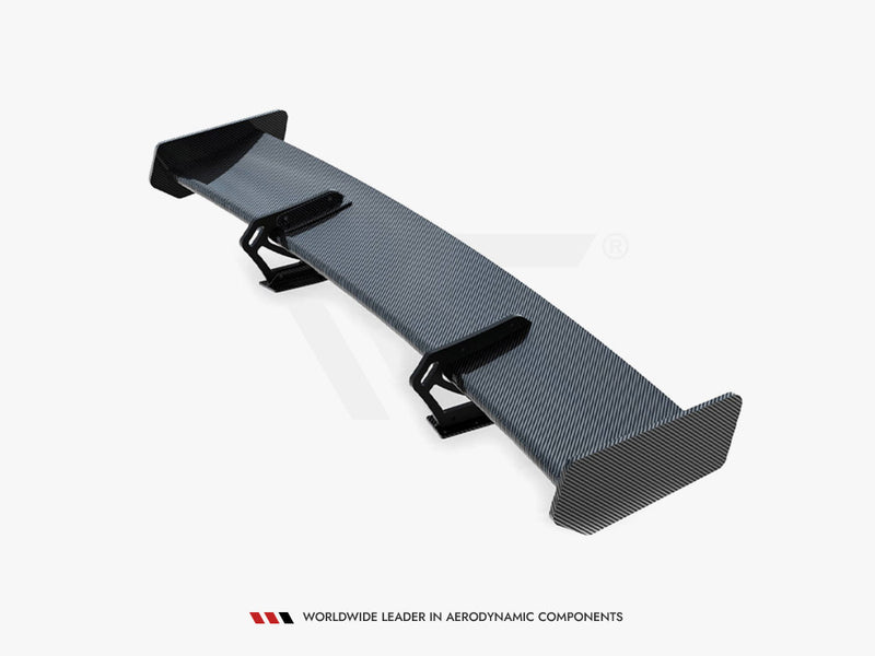 Maxton Design Carbon Spoiler With Upper Swan Mounting + LED Audi A5 Coupe 8T