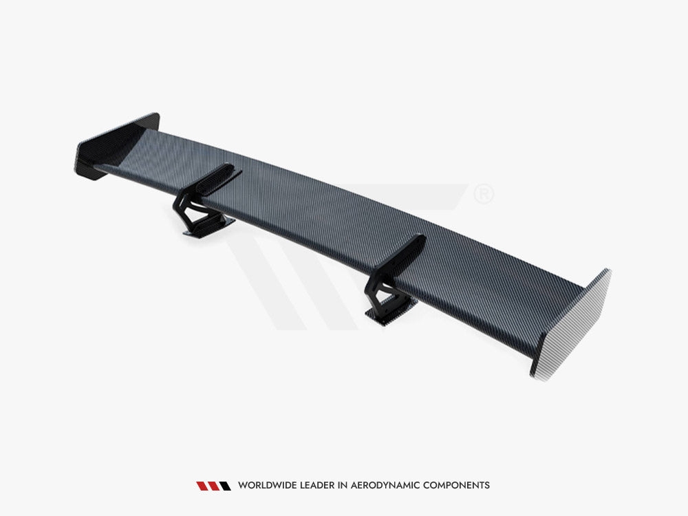 Maxton Design Carbon Spoiler With Upper Swan Mounting + LED Audi A5 Coupe 8T