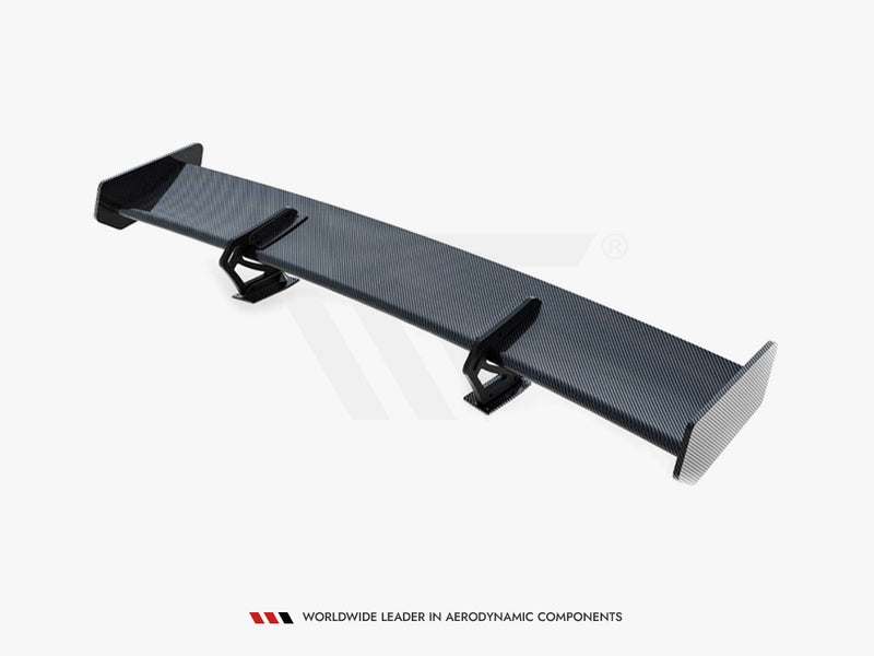 Maxton Design Carbon Spoiler With Upper Swan Mounting + LED Audi A5 Coupe 8T