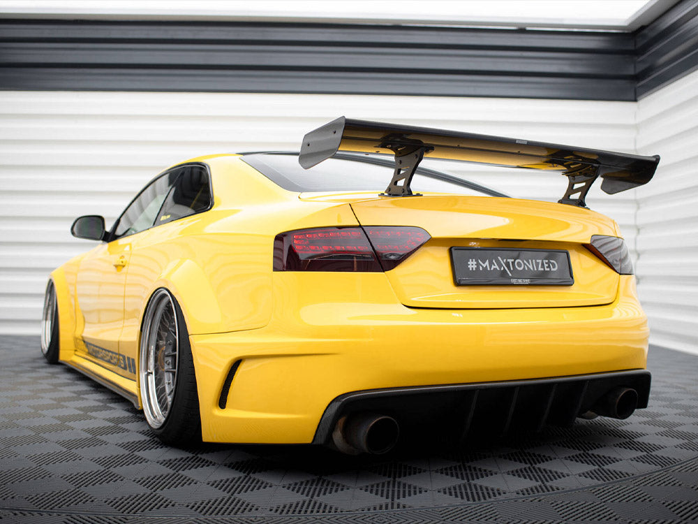Maxton Design Carbon Spoiler With Internal Brackets Uprights Audi A5 Coupe 8T