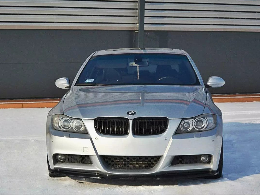 Maxton Design Front Splitter V.1 BMW 3 E90 M-Sport (2004-2008) - Carbon Look