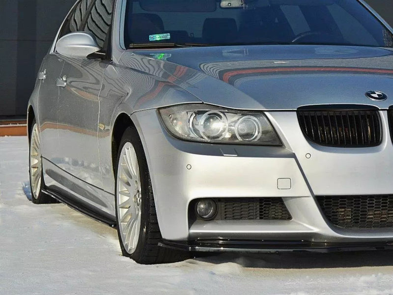 Maxton Design Front Splitter V.1 BMW 3 E90 M-Sport (2004-2008) - Carbon Look