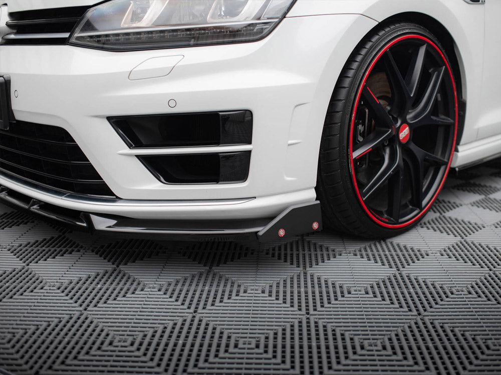 Maxton Design Front Splitter V.5 + Flaps Volkswagen Golf R / R-Line Mk7