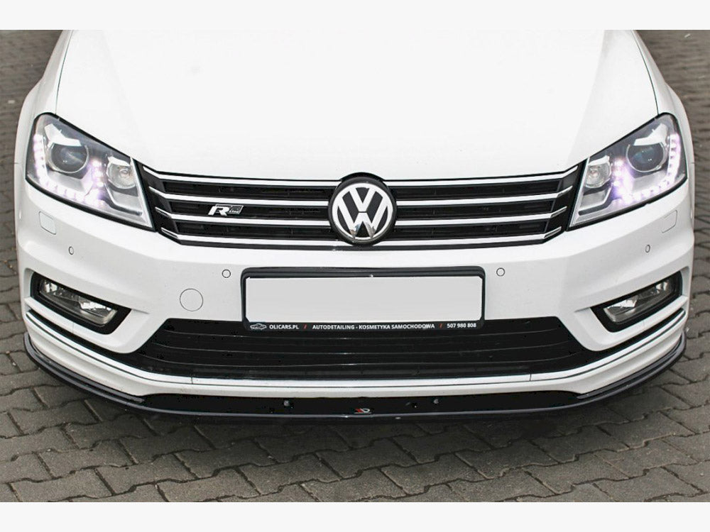 Maxton Design Front Splitter V.1 Volkswagen Passat R-Line B7 - Carbon Look
