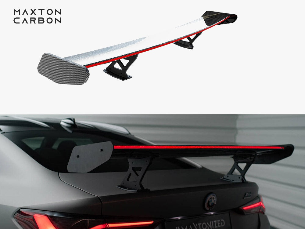 Maxton Design Carbon Spoiler With Internal Brackets Uprights + LED BMW M4 G82 / G82 Facelift / M440i / 4 M-Pack G22 / G22 Facelift